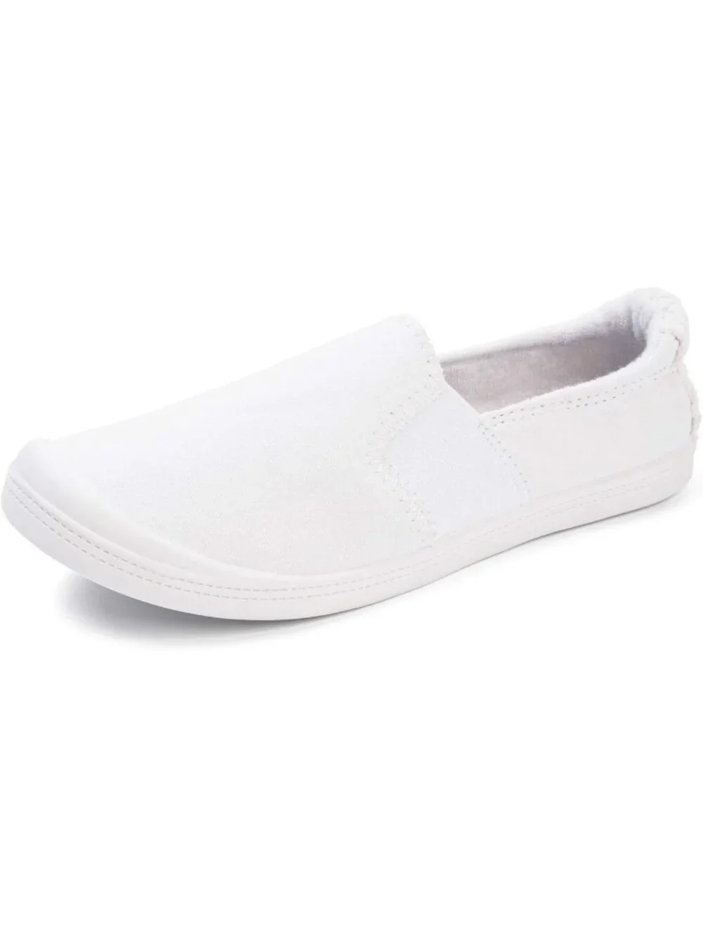 Women's White Comfortable Lace-Up Breathable Walking Casual Stylish Sneakers